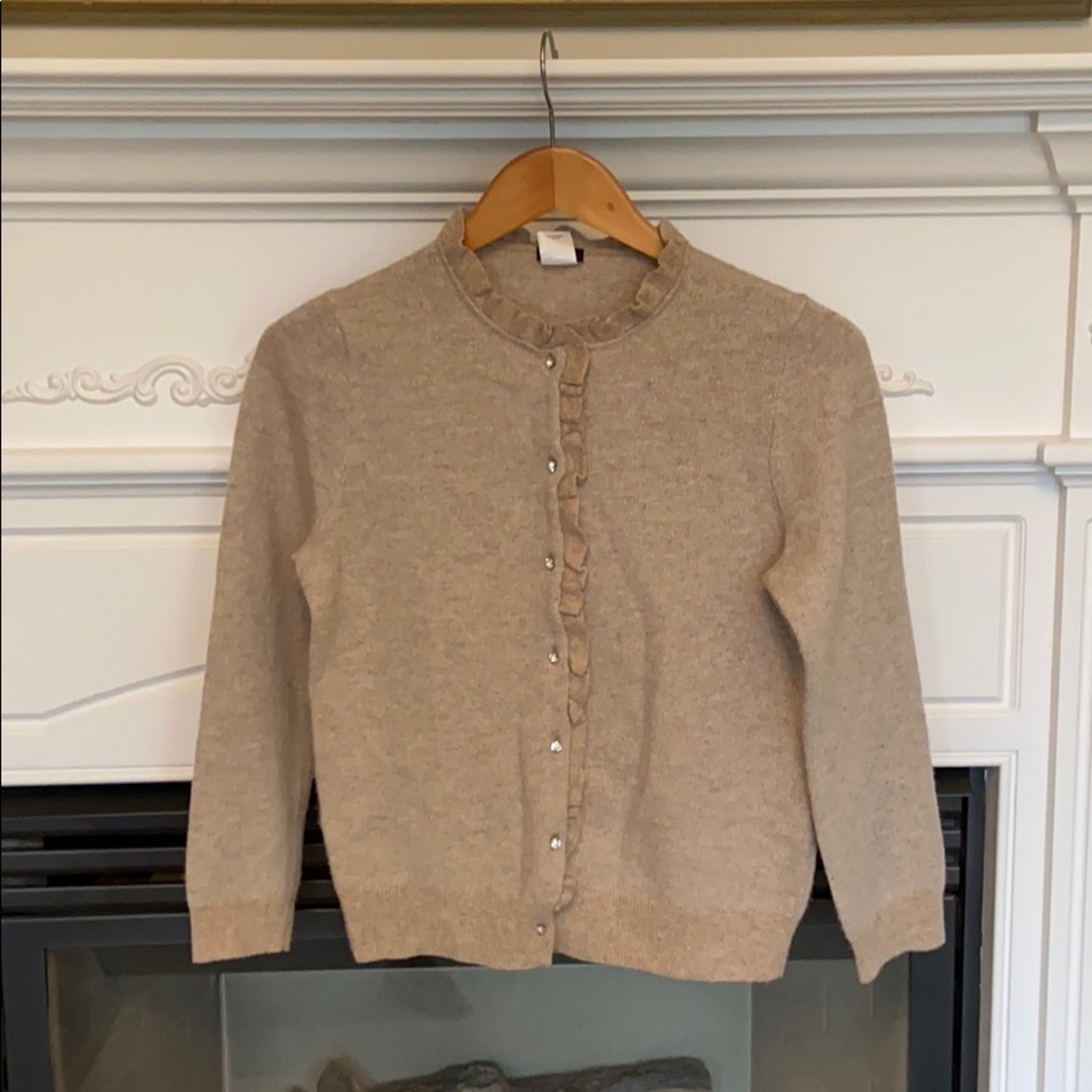 J. Crew Tan Cardigan Sweater